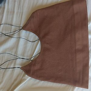 NWOT Ribbed Terra Cotta Bralette